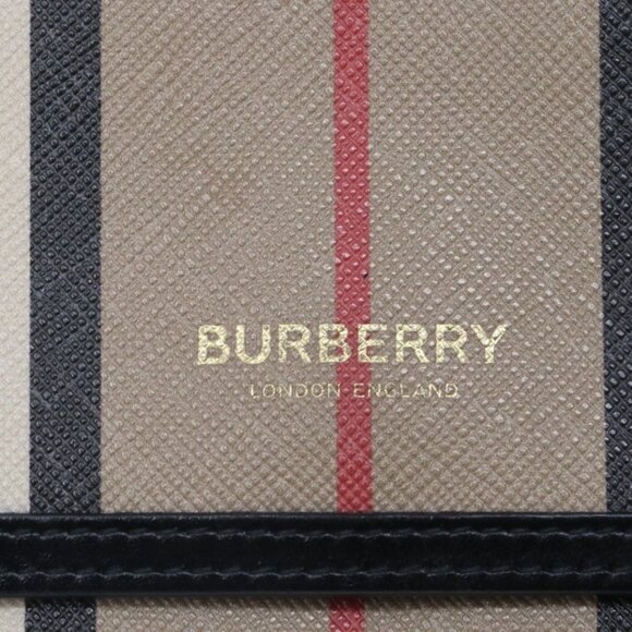 Burberry Halton Striped Canvas Continental Wallet Clutch - Picture 3 of 14